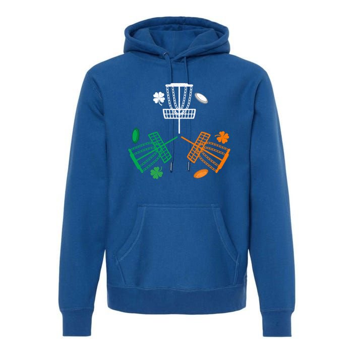 Disc Golf Clover Irish Flag Costume St Patricks Day Gift Premium Hoodie