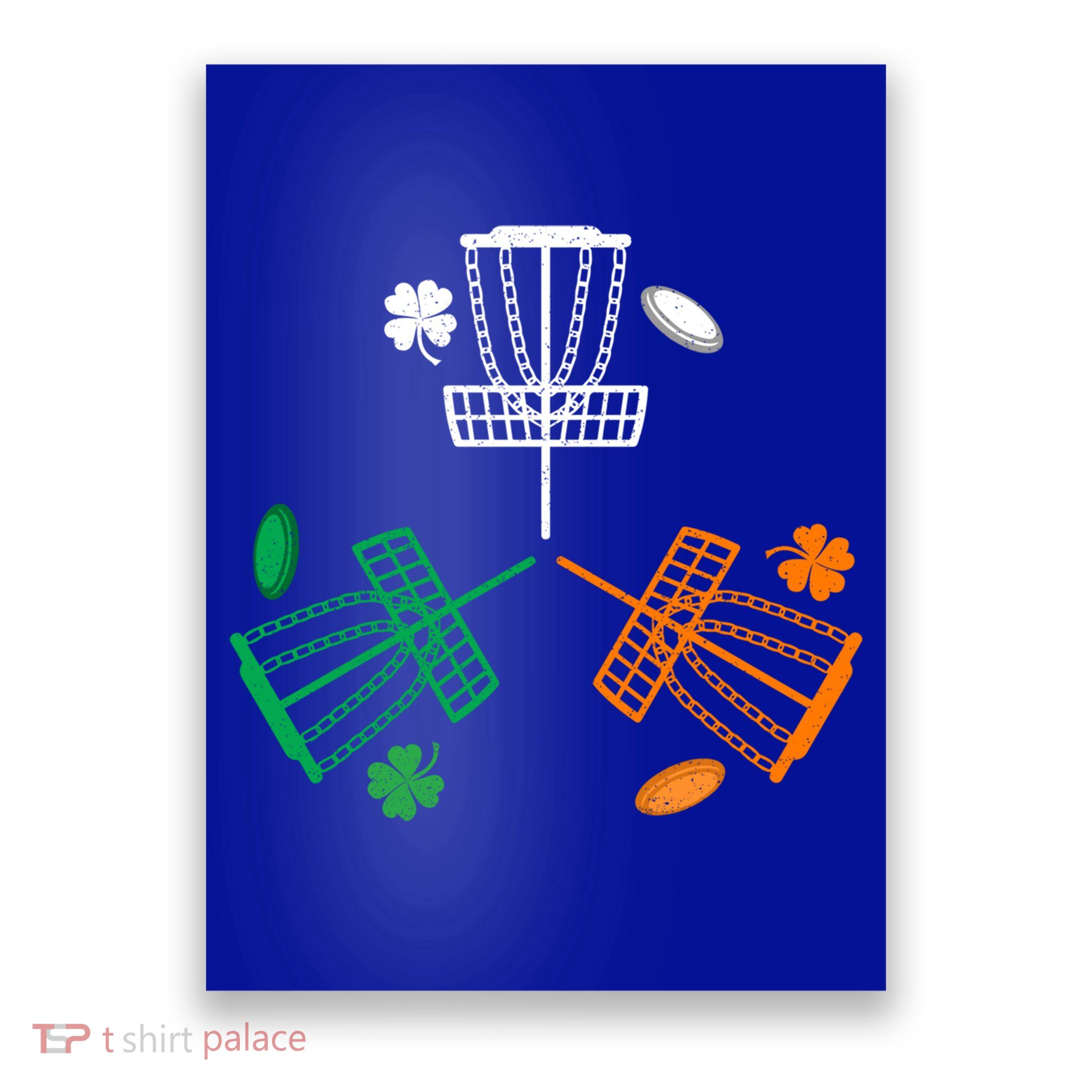 Disc Golf Clover Irish Flag Costume St Patricks Day Gift Poster