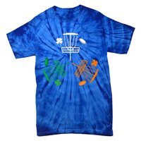 Disc Golf Clover Irish Flag Costume St Patricks Day Gift Tie-Dye T-Shirt