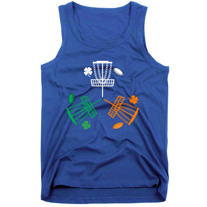 Disc Golf Clover Irish Flag Costume St Patricks Day Gift Tank Top