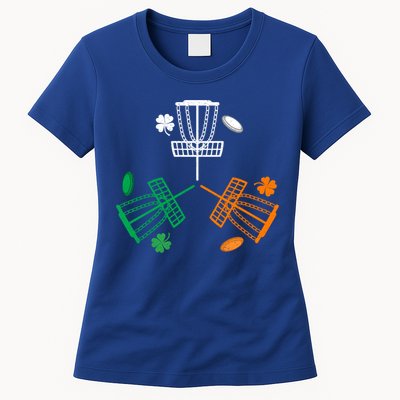 Disc Golf Clover Irish Flag Costume St Patricks Day Gift Womens T-Shirt