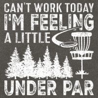 Disc Golf Can't Work Today A Little Under Par For Frisbee Golf Cotton Canvas Backpack