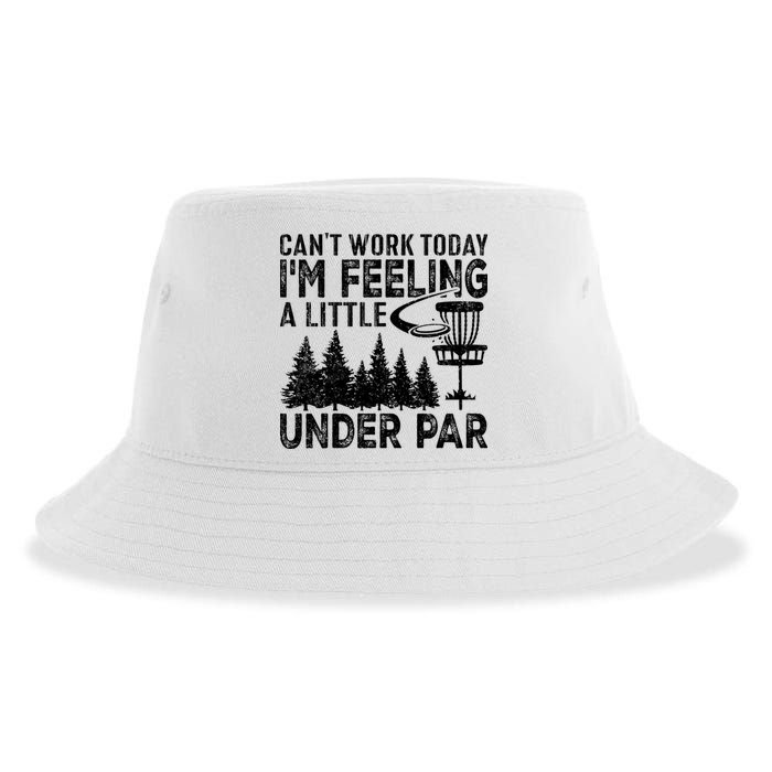 Disc Golf Can't Work Today A Little Under Par For Frisbee Golf Sustainable Bucket Hat