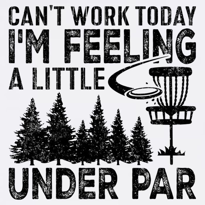 Disc Golf Can't Work Today A Little Under Par For Frisbee Golf Sustainable Bucket Hat