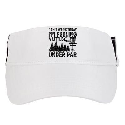Disc Golf Can't Work Today A Little Under Par For Frisbee Golf Adult Drive Performance Visor