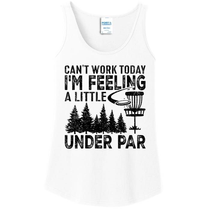 Disc Golf Can't Work Today A Little Under Par For Frisbee Golf Ladies Essential Tank