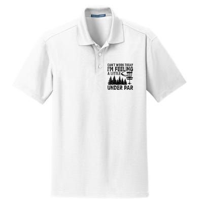 Disc Golf Can't Work Today A Little Under Par For Frisbee Golf Dry Zone Grid Polo