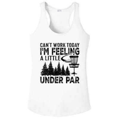 Disc Golf Can't Work Today A Little Under Par For Frisbee Golf Ladies PosiCharge Competitor Racerback Tank