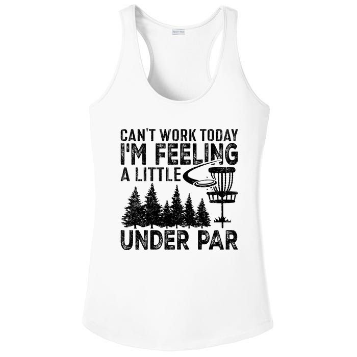 Disc Golf Can't Work Today A Little Under Par For Frisbee Golf Ladies PosiCharge Competitor Racerback Tank