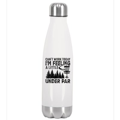 Disc Golf Can't Work Today A Little Under Par For Frisbee Golf Stainless Steel Insulated Water Bottle