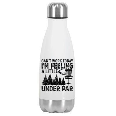 Disc Golf Can't Work Today A Little Under Par For Frisbee Golf Stainless Steel Insulated Water Bottle