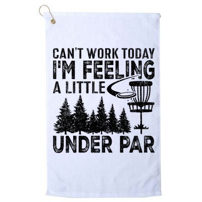 Disc Golf Can't Work Today A Little Under Par For Frisbee Golf Golf Towel