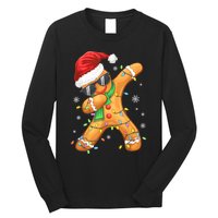 Dabbing Gingerbread Christmas Funny Xmas Dab Long Sleeve Shirt