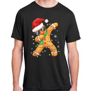 Dabbing Gingerbread Christmas Funny Xmas Dab Adult ChromaSoft Performance T-Shirt