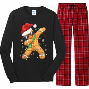 Dabbing Gingerbread Christmas Funny Xmas Dab Long Sleeve Pajama Set