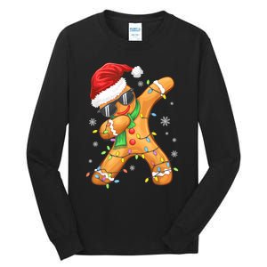 Dabbing Gingerbread Christmas Funny Xmas Dab Tall Long Sleeve T-Shirt