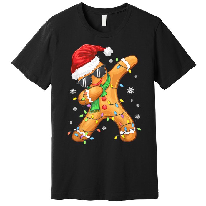 Dabbing Gingerbread Christmas Funny Xmas Dab Premium T-Shirt