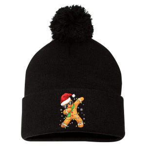 Dabbing Gingerbread Christmas Funny Xmas Dab Pom Pom 12in Knit Beanie