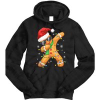 Dabbing Gingerbread Christmas Funny Xmas Dab Tie Dye Hoodie