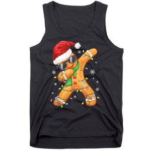 Dabbing Gingerbread Christmas Funny Xmas Dab Tank Top