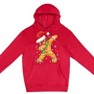 Dabbing Gingerbread Christmas Funny Xmas Dab Premium Pullover Hoodie