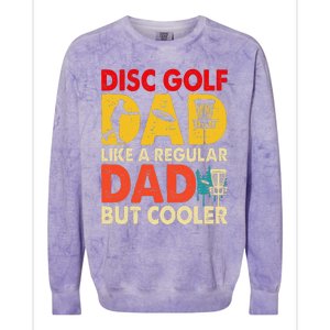 Disc Golf Dad Grandpa Joke For Disc Golf Player Lovers Colorblast Crewneck Sweatshirt