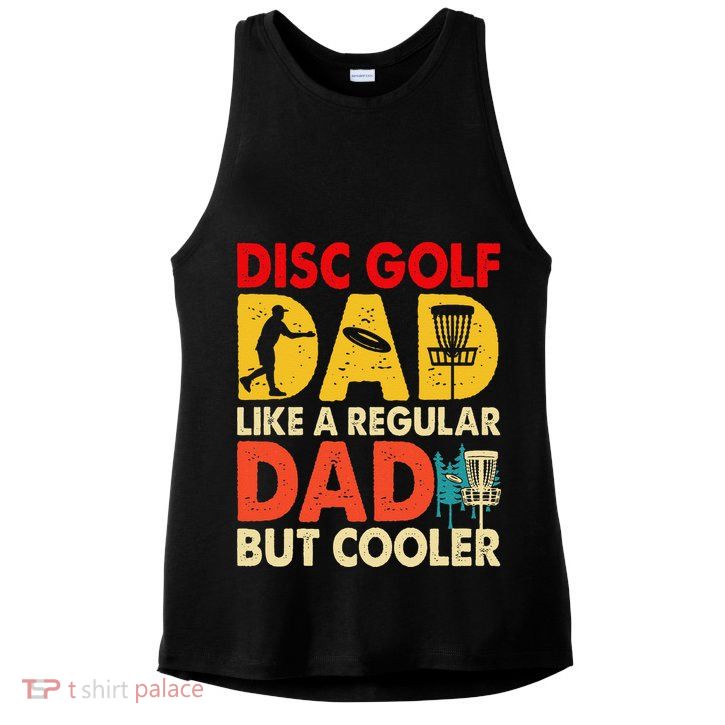 Disc Golf Dad Grandpa Joke For Disc Golf Player Lovers Ladies PosiCharge Tri-Blend Wicking Tank
