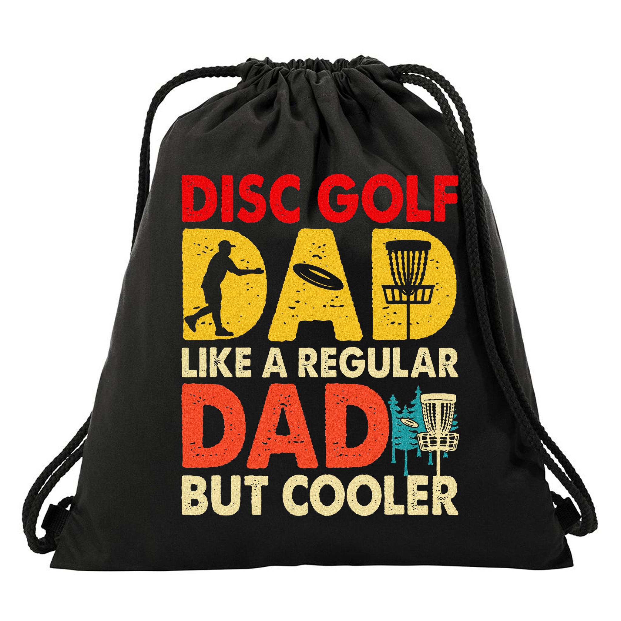 Disc Golf Dad Grandpa Joke For Disc Golf Player Lovers Drawstring Bag
