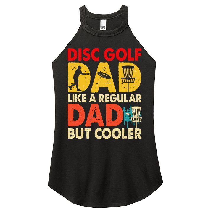 Disc Golf Dad Grandpa Joke For Disc Golf Player Lovers Women's Perfect Tri Rocker Tank