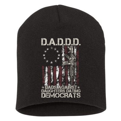 Daddd Gun Dads Against Daughters Dating Democrats Short Acrylic Beanie