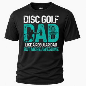 Disc Golf Dad Funny Cool Frisbee Frolf Golf Basket Gift Cooling Performance Crew T-Shirt