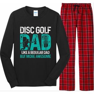 Disc Golf Dad Funny Cool Frisbee Frolf Golf Basket Gift Long Sleeve Pajama Set