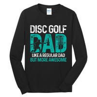 Disc Golf Dad Funny Cool Frisbee Frolf Golf Basket Gift Tall Long Sleeve T-Shirt