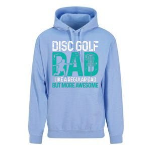 Disc Golf Dad Funny Cool Frisbee Frolf Golf Basket Gift Unisex Surf Hoodie