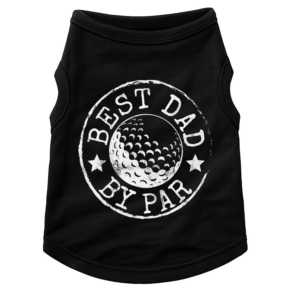 Disc Golf Dad Best Dad By Par Father's Day Disk Frisbee Doggie Tank
