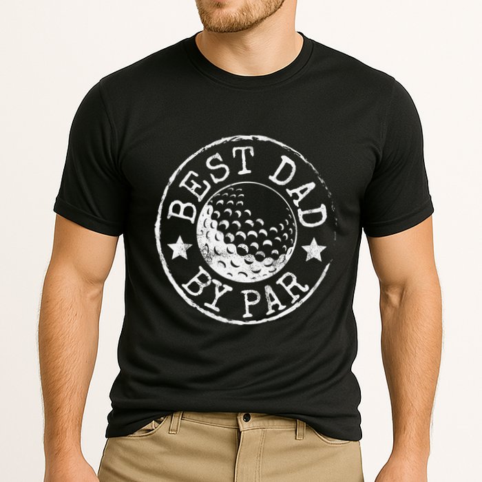 Disc Golf Dad Best Dad By Par Father's Day Disk Frisbee Cooling Performance Crew T-Shirt
