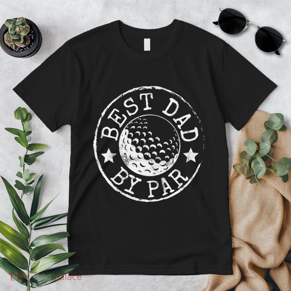 Disc Golf Dad Best Dad By Par Father's Day Disk Frisbee Premium T-Shirt