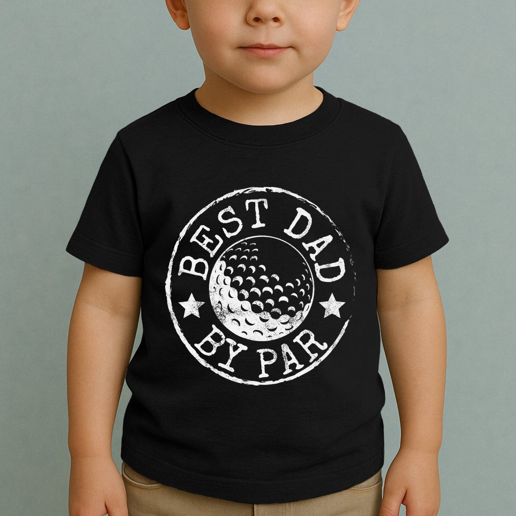 Disc Golf Dad Best Dad By Par Father's Day Disk Frisbee Toddler T-Shirt
