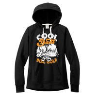 Disc Golfing Discgolf Basket Cool Dads Play Disc Golf Women's Fleece Hoodie