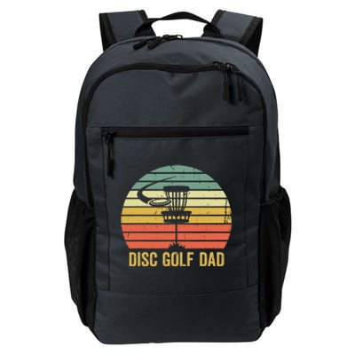 Disc Golf Dad Vintage Father's Day Frisbee Golfer Retro Daily Commute Backpack