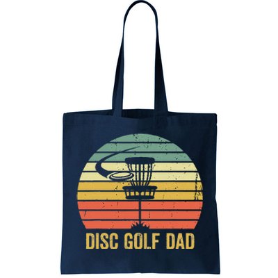 Disc Golf Dad Vintage Father's Day Frisbee Golfer Retro Tote Bag