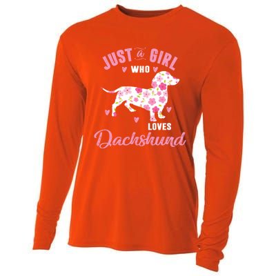 Dachshund Gift Dachshund Lover Gift Cooling Performance Long Sleeve Crew