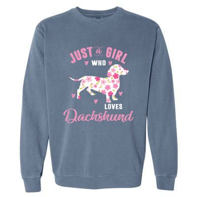 Dachshund Gift Dachshund Lover Gift Garment-Dyed Sweatshirt