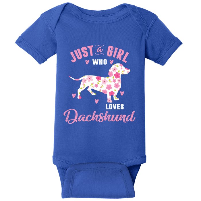 Dachshund Gift Dachshund Lover Gift Baby Bodysuit