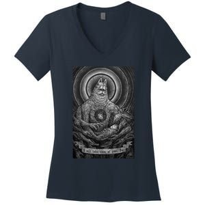 Divine Gorefield Women's V-Neck T-Shirt