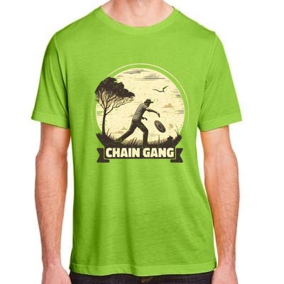 Disc Golf Disciple Chasing Chains And Flicking Frisbees Gift Adult ChromaSoft Performance T-Shirt