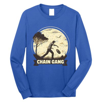 Disc Golf Disciple Chasing Chains And Flicking Frisbees Gift Long Sleeve Shirt