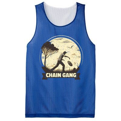 Disc Golf Disciple Chasing Chains And Flicking Frisbees Gift Mesh Reversible Basketball Jersey Tank