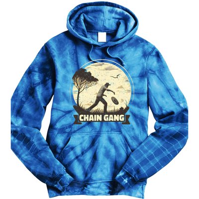 Disc Golf Disciple Chasing Chains And Flicking Frisbees Gift Tie Dye Hoodie