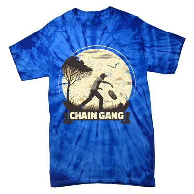 Disc Golf Disciple Chasing Chains And Flicking Frisbees Gift Tie-Dye T-Shirt